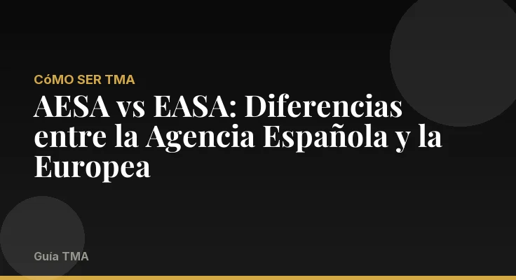 AESA vs EASA: Diferencias entre la Agencia Española y la Europea