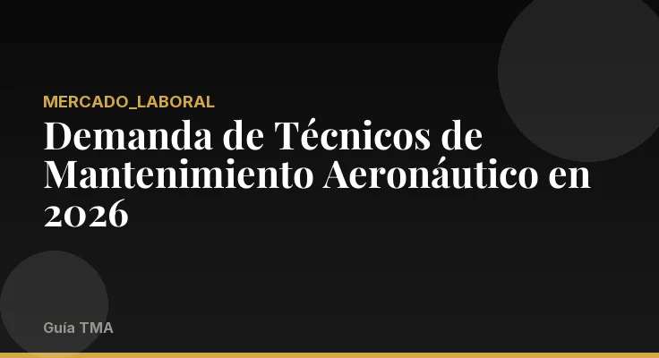 Demanda de Técnicos de Mantenimiento Aeronáutico en 2026