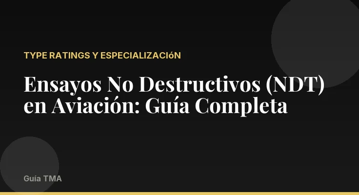 Ensayos No Destructivos (NDT) en Aviación: Guía Completa