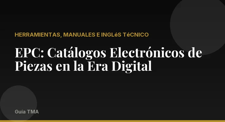 EPC: Catálogos Electrónicos de Piezas en la Era Digital