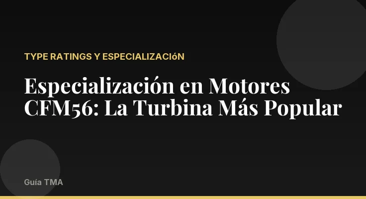 Especialización en Motores CFM56: La Turbina Más Popular