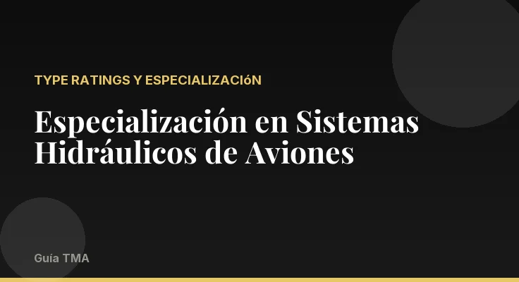 Especialización en Sistemas Hidráulicos de Aviones