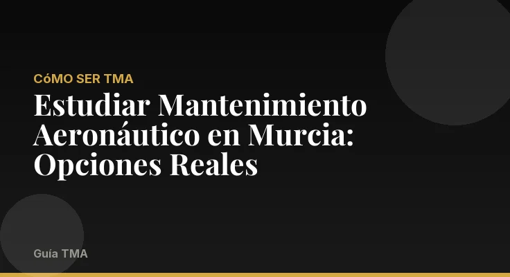 Estudiar Mantenimiento Aeronáutico en Murcia: Opciones Reales