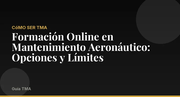 Formación Online en Mantenimiento Aeronáutico: Opciones y Límites