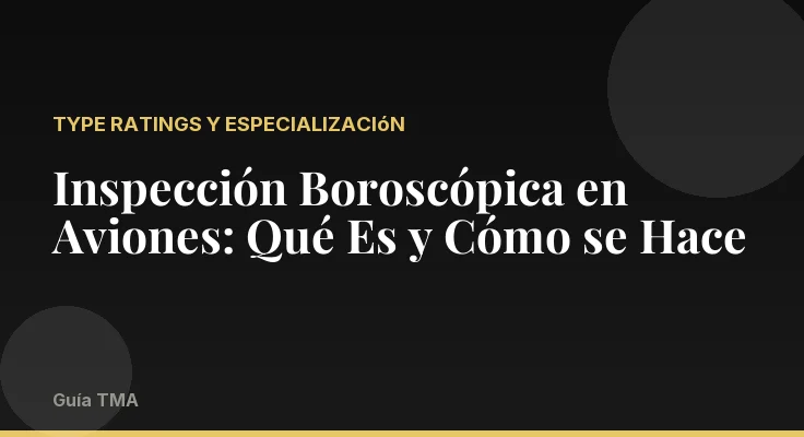 Inspección Boroscópica en Aviones: Qué Es y Cómo se Hace