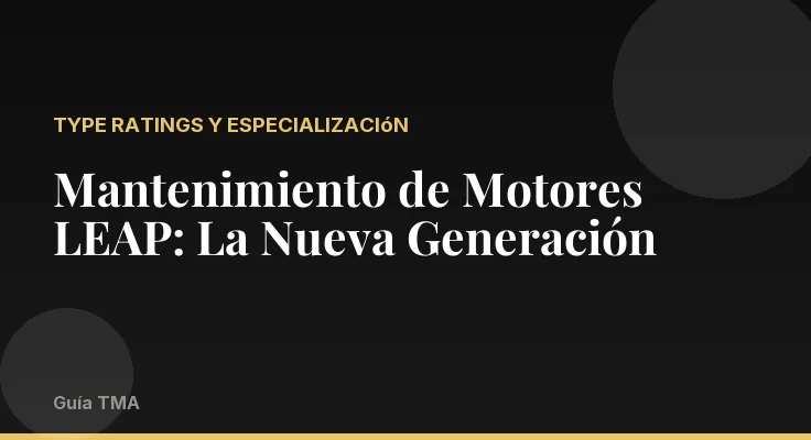 Mantenimiento de Motores LEAP: La Nueva Generación
