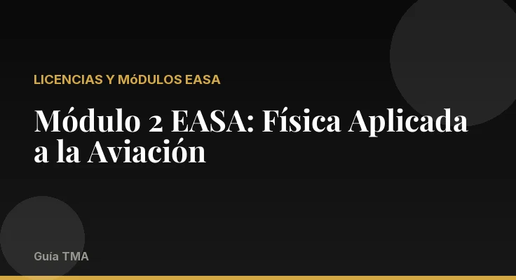 Módulo 2 EASA: Física Aplicada a la Aviación
