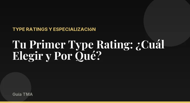 Tu Primer Type Rating: ¿Cuál Elegir y Por Qué?