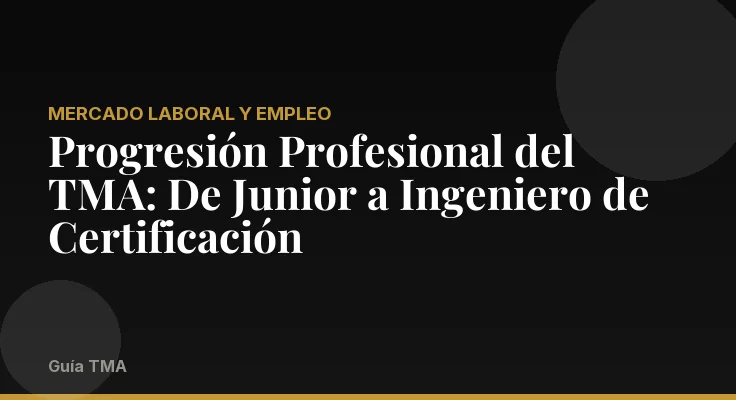 Progresión Profesional del TMA: De Junior a Ingeniero de Certificación