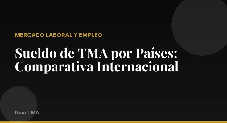 Sueldo de TMA por Países: Comparativa Internacional